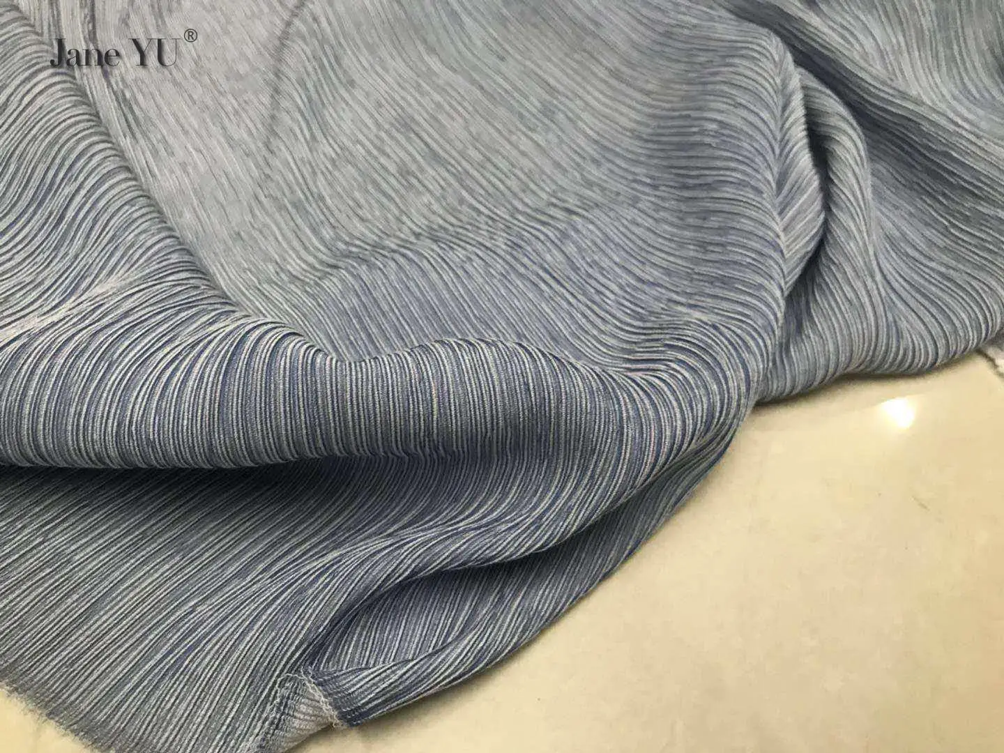 JaneYU Sand промытый плиссированный глянцевый Чистый хлопок Tianshi хлопковое атласное