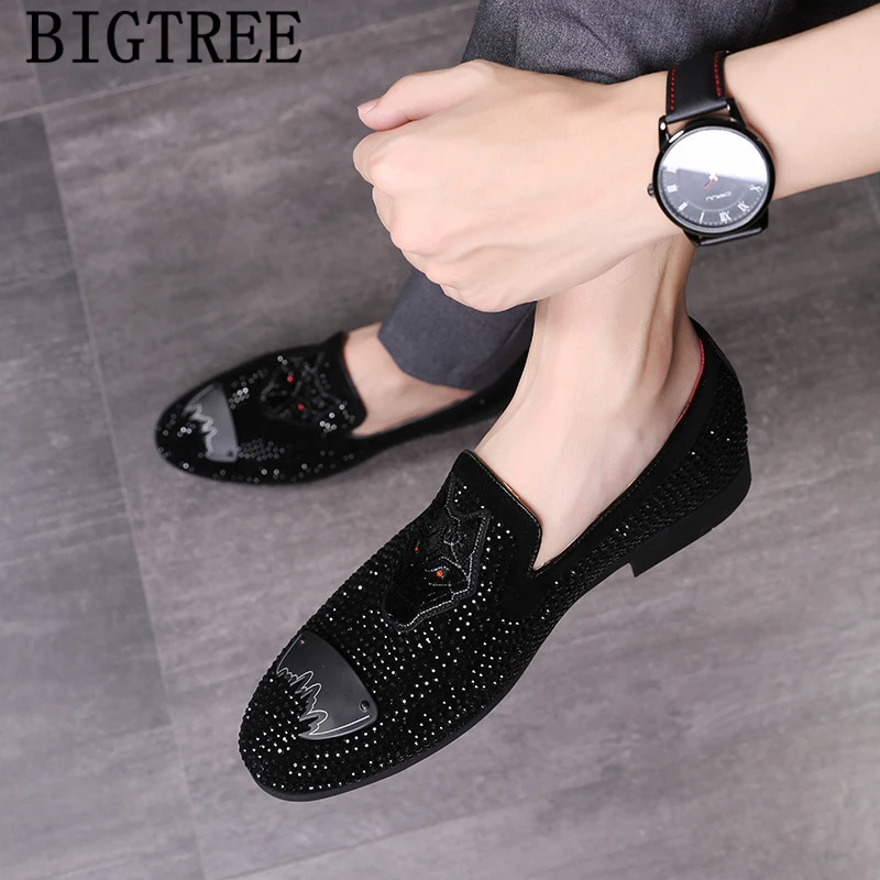 Мужские Лоферы офисные парикмахер слипоны модельные туфли Бизнес Мужская