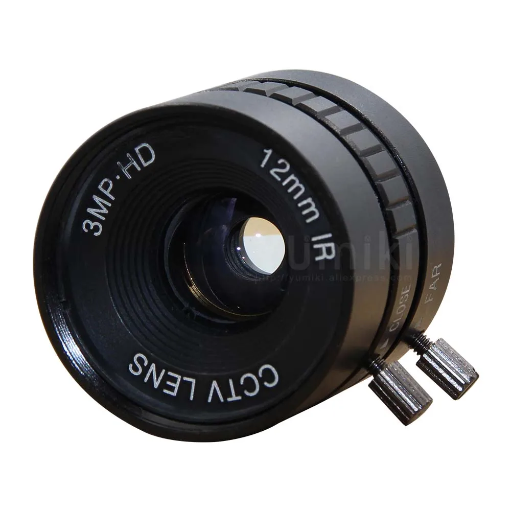 Yumiki 3MP HD 12 мм 1/1. 8 cctv Объектив CS крепление IR Iris фиксированный 28,5 градусов для ip-камеры безопасности