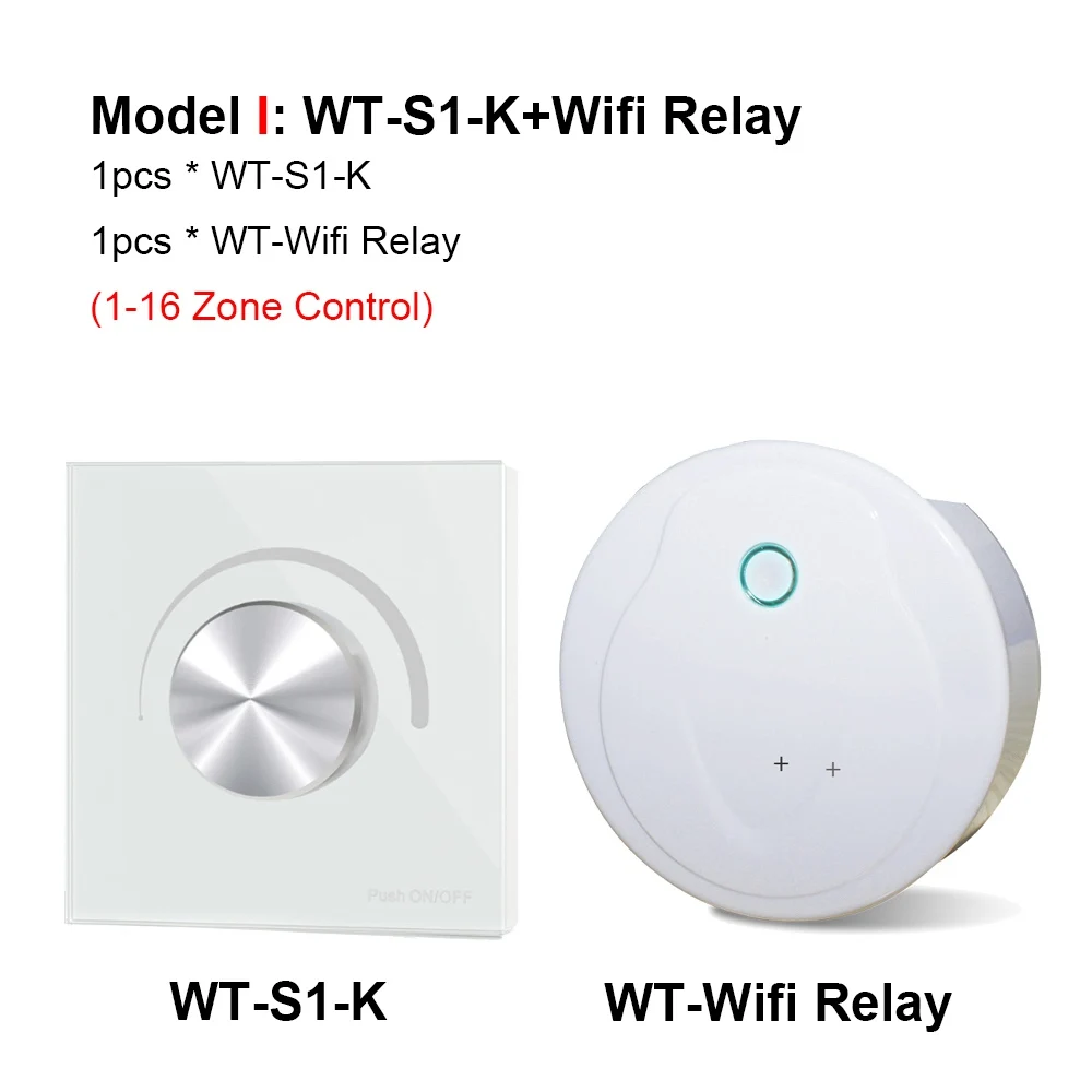 Model I Светодиодный диммер AC 220V 110V Беспроводной RF 2,4G дистанционное управление поворотный Стекло Панель Triac диммер Wifi умный светильник контроллер для светодиодный лампы - Цвет: Model I
