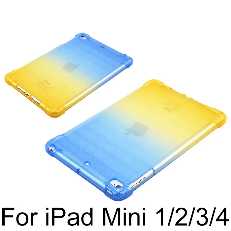 Силиконовый для iPad Mini 1 2 3 4 5 Чехол Мягкий ТПУ прозрачный защитный чехол для iPad 7,9 дюймов с подушками безопасности