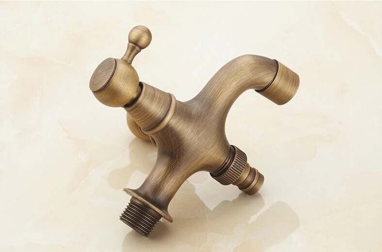 Новый стиль анти-бронзовый водопроводный кран латунь настенный двойное