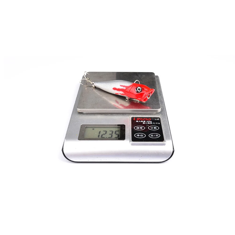 Блесны искуственные паллет полосой Popper Рыбная приманка 95 мм/12 5g 8 # крюк
