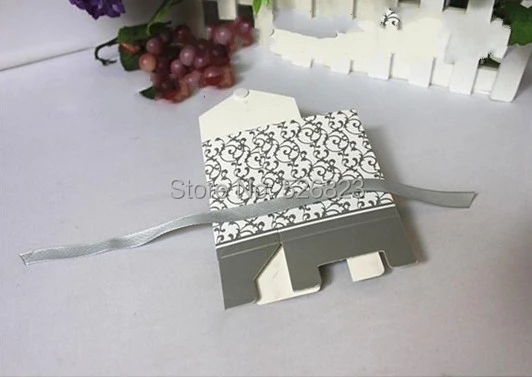 Винтажная Золотая Серебряная коробка конфет с лентой для свадьбы/свадьбы casamento