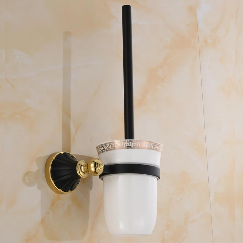 Цинк набор оборудования для ванной черный золотой крючок халата вешалка