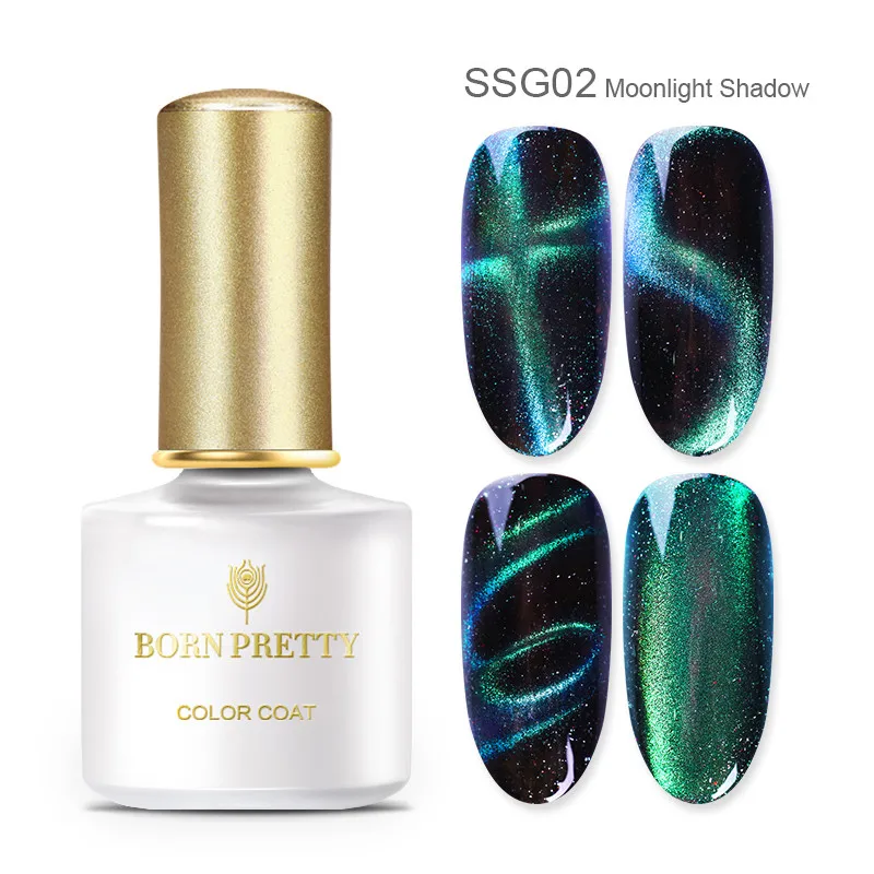 Starry BP-SSG02 BORN PRETTY 6 мл Гель-лак для ногтей магнитный эффект кошачьих глаз УФ-гель гламурный Хамелеон Гель-лак замачиваемый УФ светодиодный лак - Цвет: Starry BP-SSG02