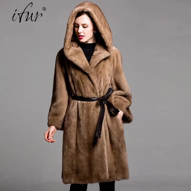 2021 брендовая роскошная женская куртка из натурального меха норки длинный стиль с