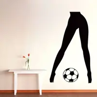 Wall Decals Football Vinyl Decal Sticker Gym Decor Sport Girl Soccer Ball Wallpaper For Boys Room Home Decorations L4