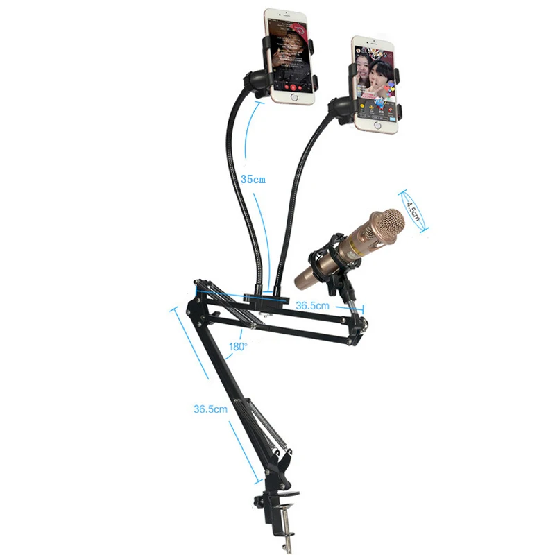 Телефон переносной стол регулируемый ударопрочный микрофон Поддержка подвеска