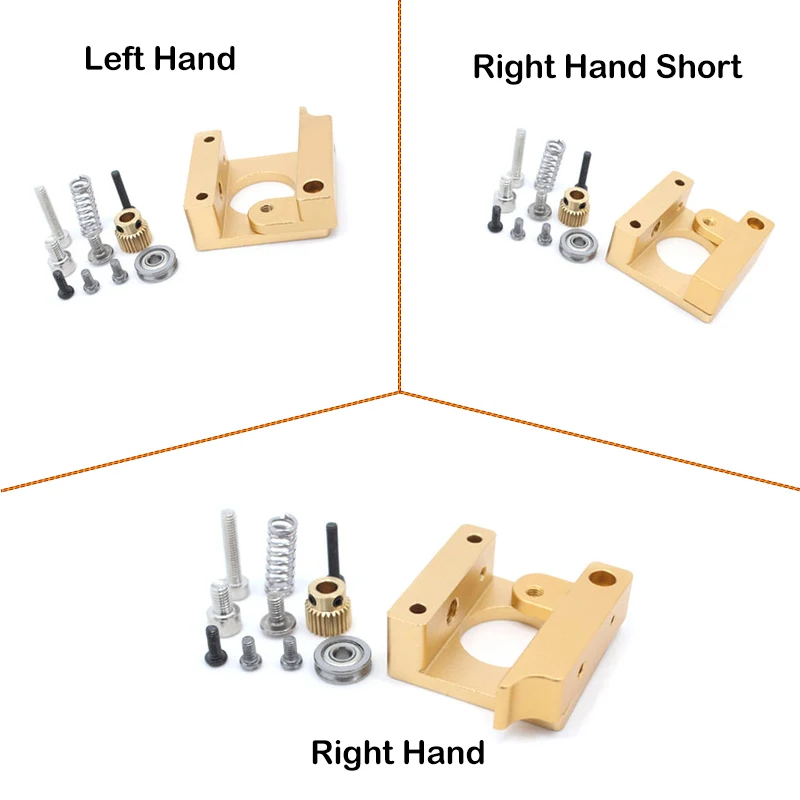 MK8 Extruder Aluminum bracket Block For 1.75mm Filament Extrusion Right Left Short Hand 3D Printers Parts DIY Accessories Kit MK8 Extruder Aluminum bracket Block For 1.75mm Filament Extrusion Right Left Short Hand 3D Printers Parts DIY Accessories Kit