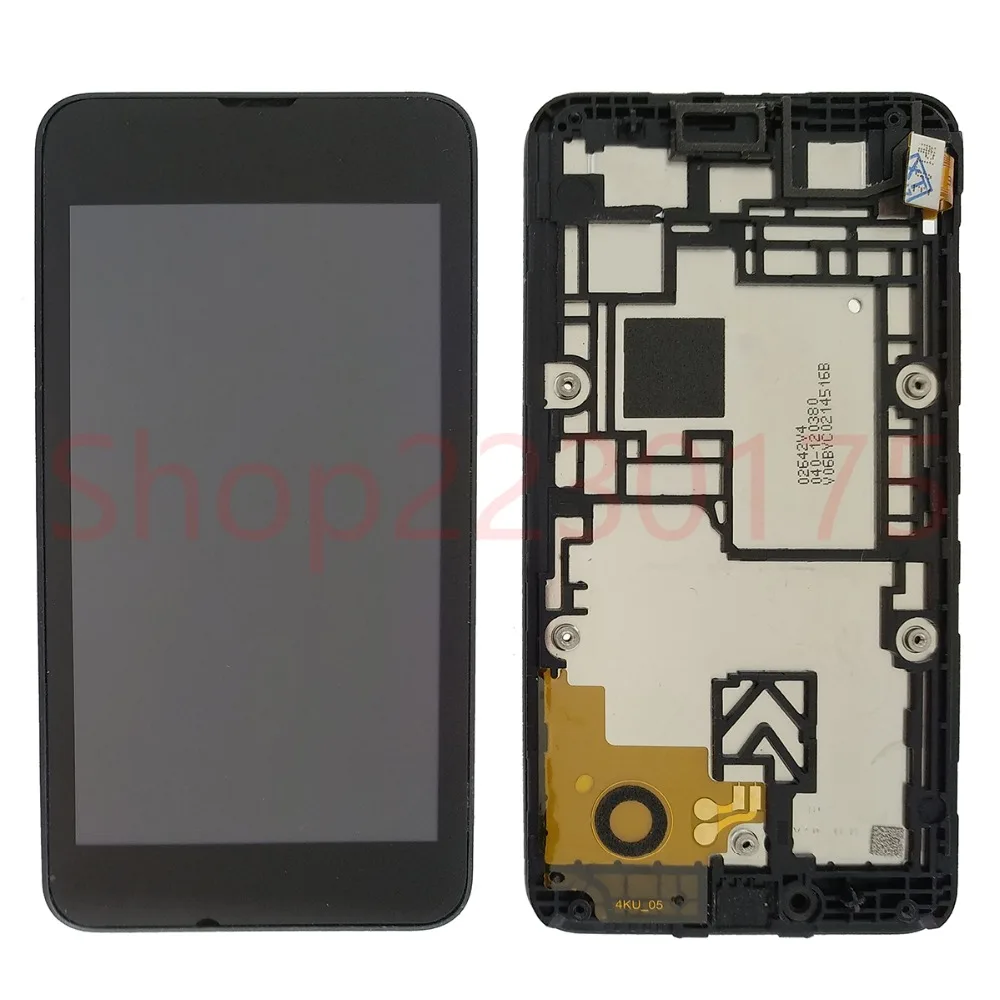 ЖК дисплей для Nokia Lumia 530 дигитайзер сенсорного экрана с рамкой в сборе запасные