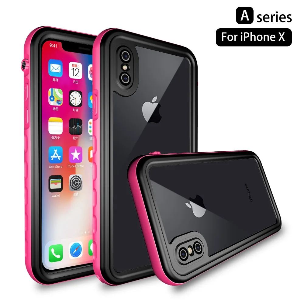Водонепроницаемый ударопрочный противоударный чехол для телефона iPhone X XS