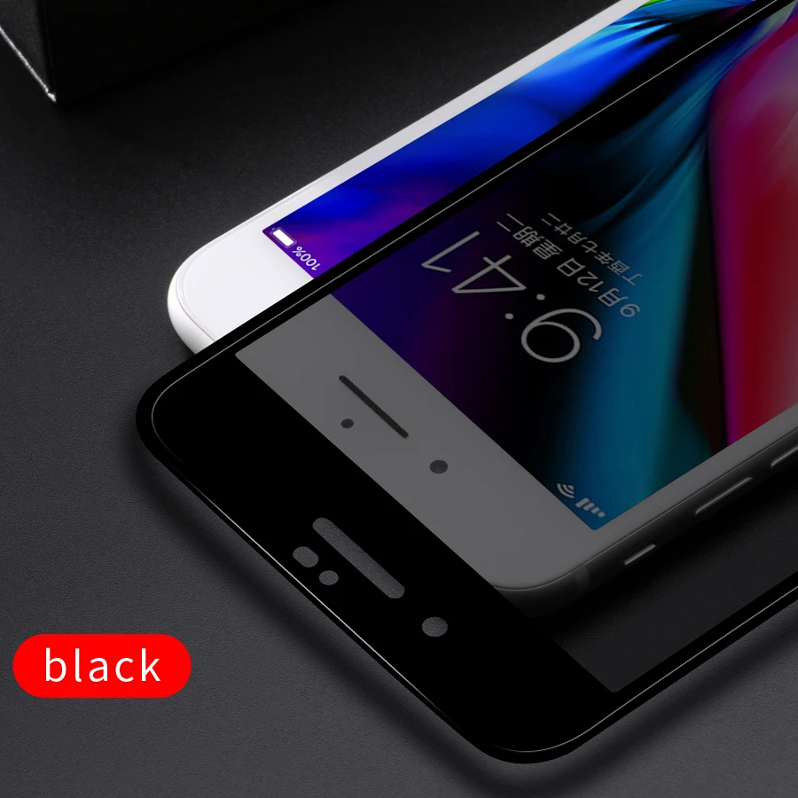 Полное покрытие 3D закаленное стекло Защита для экрана iPhone 7 8 Plus | Мобильные