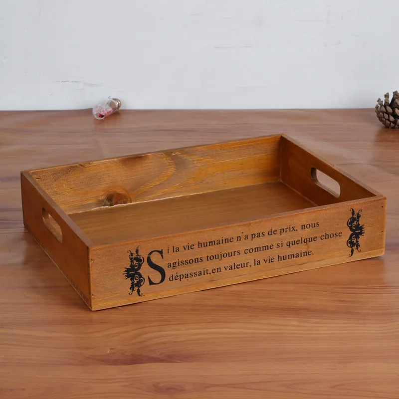 Новый деревянный шкаф поднос сундуки с сокровищами Винтаж ретро деревянные