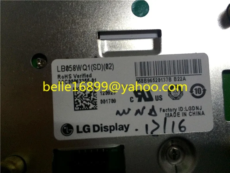 Совершенно новый 5 8 дюймовый ЖК-дисплей оформления LB058WQ1(SD)(02) Оформление для Mercedes