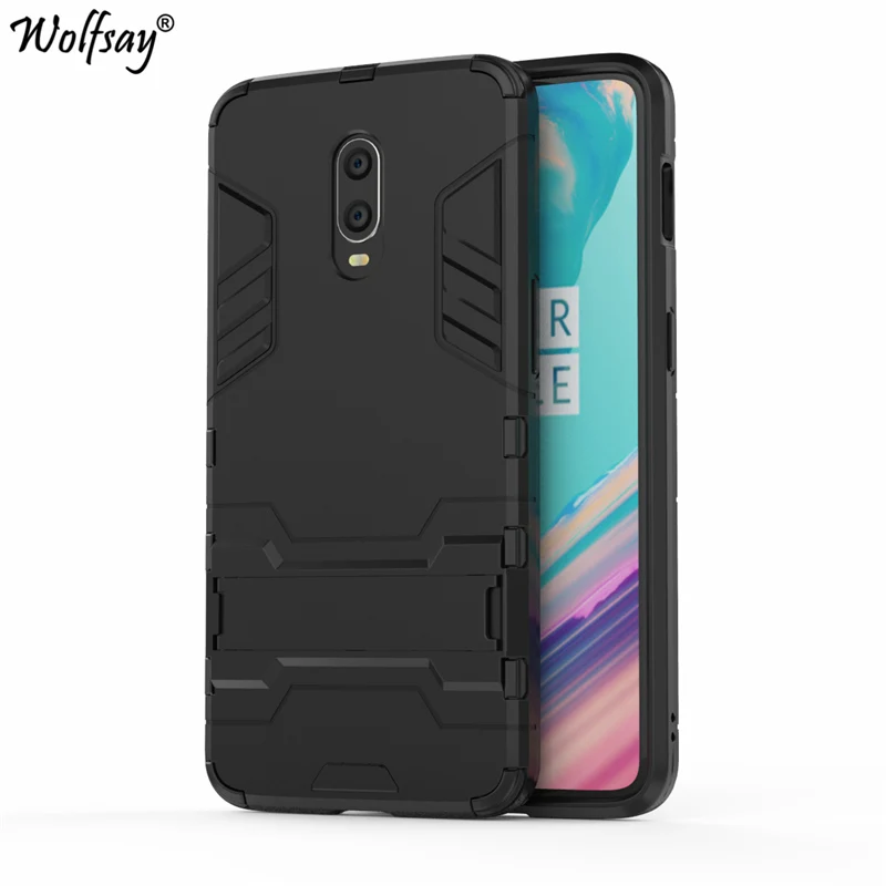 

Чехол Wolfsay OnePlus 6T, тонкий чехол из поликарбоната + мягкая резиновая броня, чехол для One Plus 6T, деловые чехлы для OnePlus 6T 1 + 6t