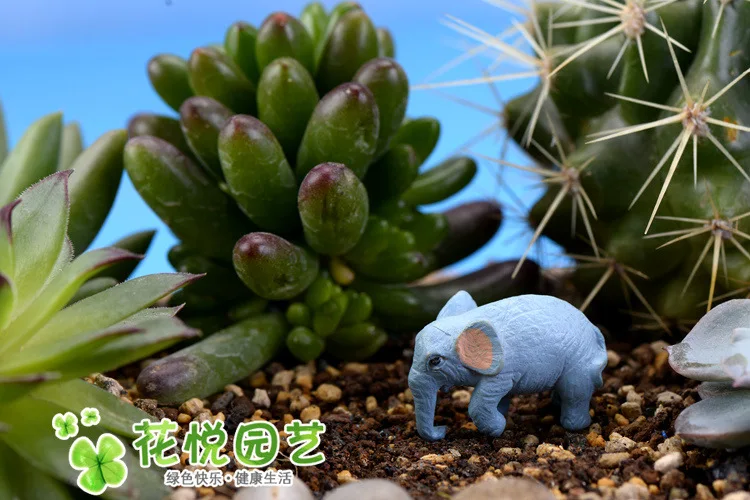 2 шт. милый маленький слон для миниатюрных украшений DIY|Архитектура / Дом &quotсделай