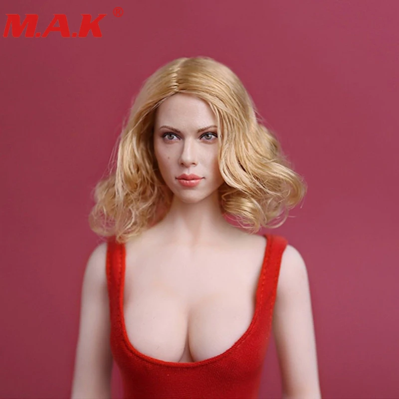 Коллекция 1/6 года scarlett Johansson короткие светлые волосы голова девушки-девушки для