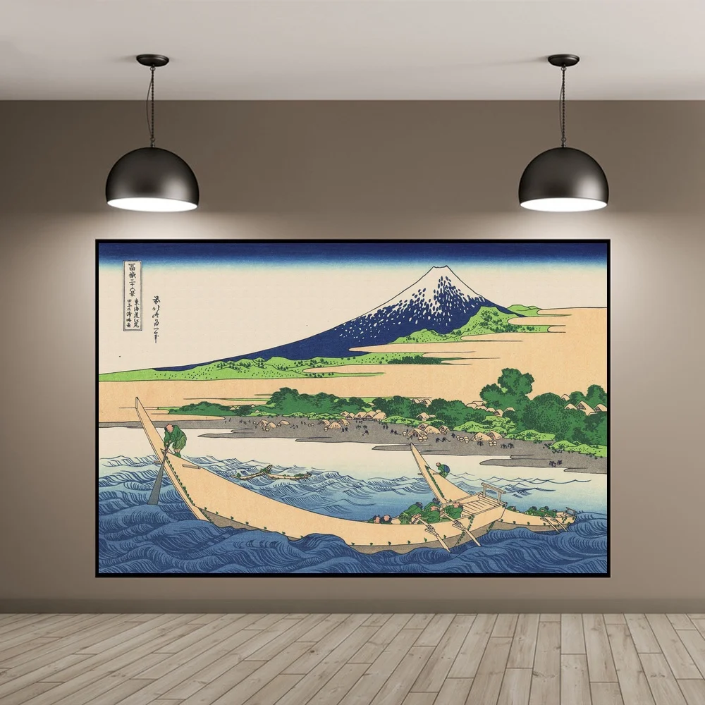 Японская Katsushika Hokusai Fuji художественный шелковый постер пейзаж настенные картины