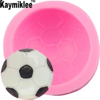 m596 1pcs football candle moulds soap mold kitchen baking resin silicone form home decoration 3d diy clay craft wax making