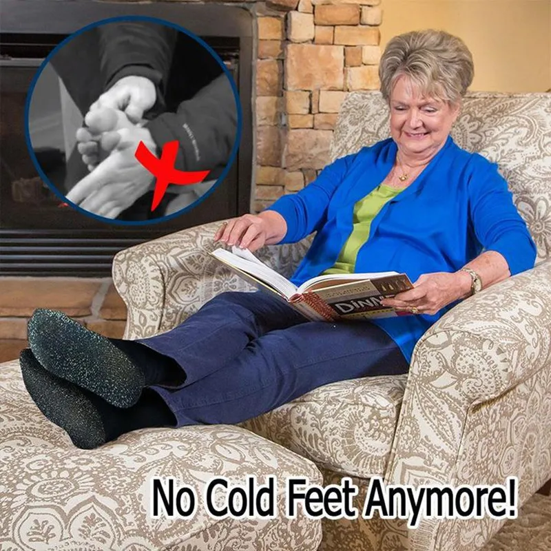 

Winter 35 Below Aluminized Fibers Socks Keep Feet Warm and Dry Men and Women Aluminum Fiber Sock Gift Christmas Present