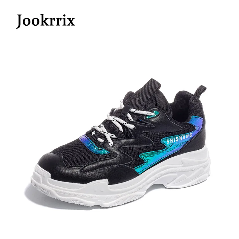Jookrrix 2018 осенние модные женские Повседневное белые туфли Для женщин кроссовки для