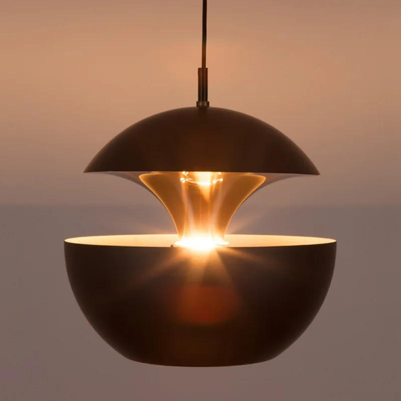 Черный American Apple Iron Chandelier Lights Restaurant Bedroom Hang Lamp Nordic Modern Art Creative Individual Bedside Luminaire Led - Цвет корпуса: Черный