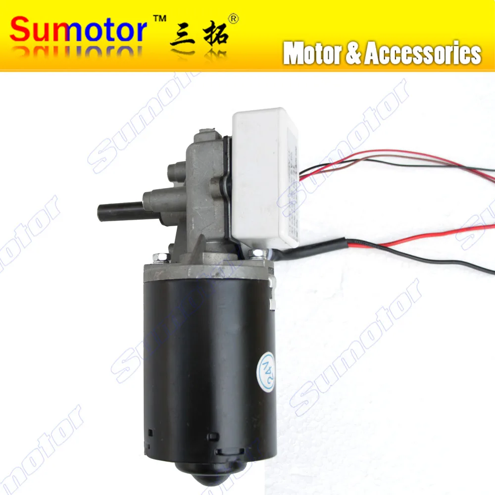 Motor de Engrenagem Esquerda do Obturador do Rolamento do Motor da Porta com Sensor Autotravável 52 100 Rpm Versão Hoare Encoder Hall Gw6280 dc 24v 30