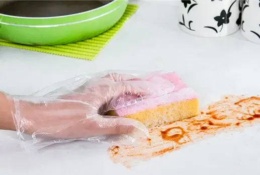 100 шт экологически чистые одноразовые пластиковые перчатки для ресторана отеля