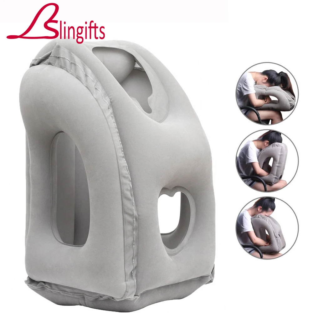 Slingifts оптовая продажа 10 шт. надувная воздушная подушка для путешествий лица сна