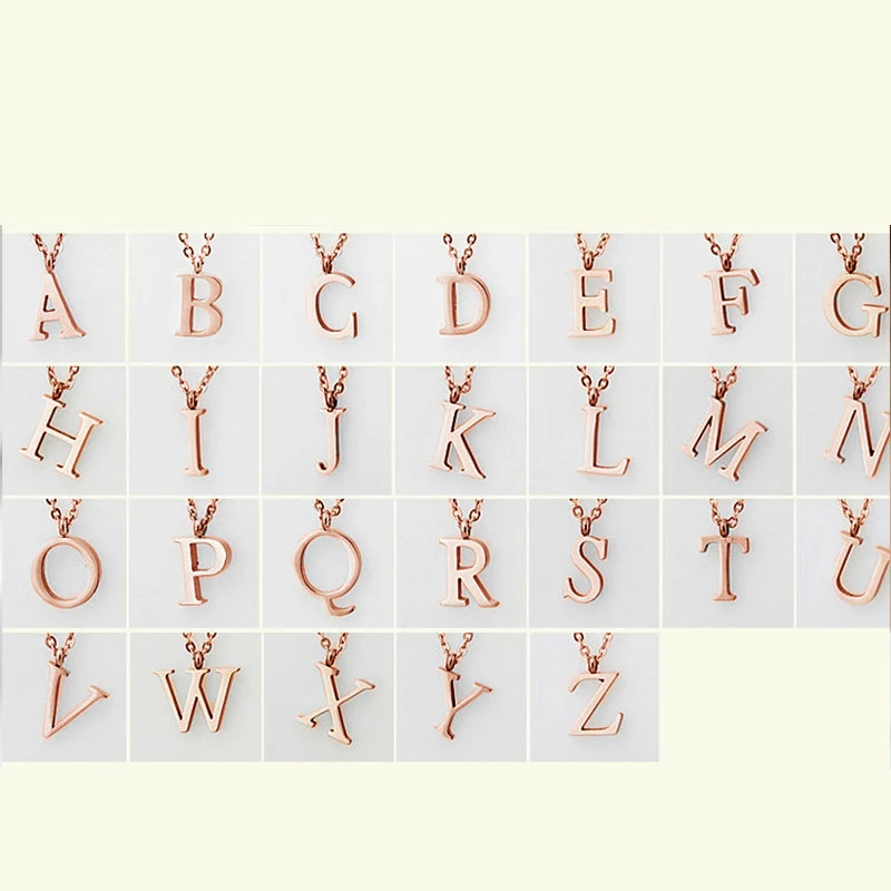 Новинка персонализированное маленькое ожерелье из розового золота с подвеской в