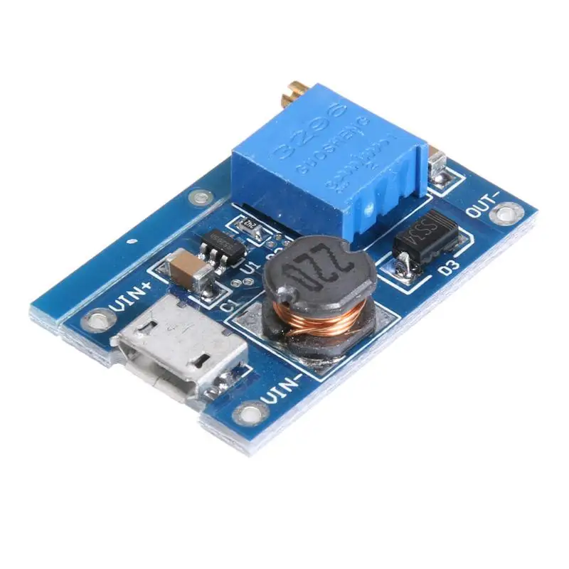DC-DC 2 V-24 V Напряжение до 5-26V 2A Max Step Up Модуль усилитель мощности конвертер Питание модуль с индикатор работы