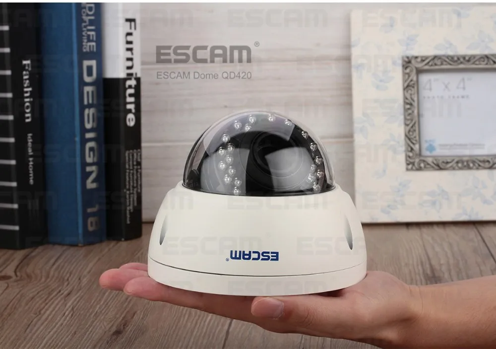 Escam QD420 купольная IP камера H.265 4MP 1520P Onvif P2P IR наружного наблюдения ночного видения безопасности CCTV камера Android iPhone