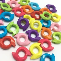 acrylic neon colourful ring prod beads for jewelry making diy bracelet cyclone childrens toys 215mm 65pcsbag meideheng