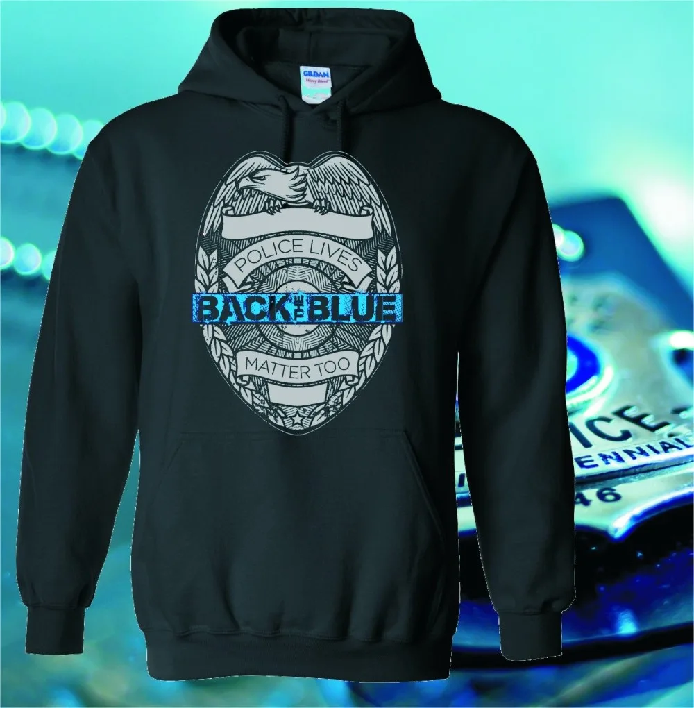 

The Navy Thin Line Flagf Matter Hooded Sweatshirt Hoodie