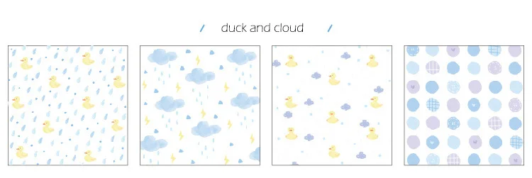 duck and cloud Каваи клубника цветок Памятка маркер для доски прозрачная бумага ежедневник канцелярский школьный офисный поставки пуля журнал sl2082 - Цвет: duck and cloud