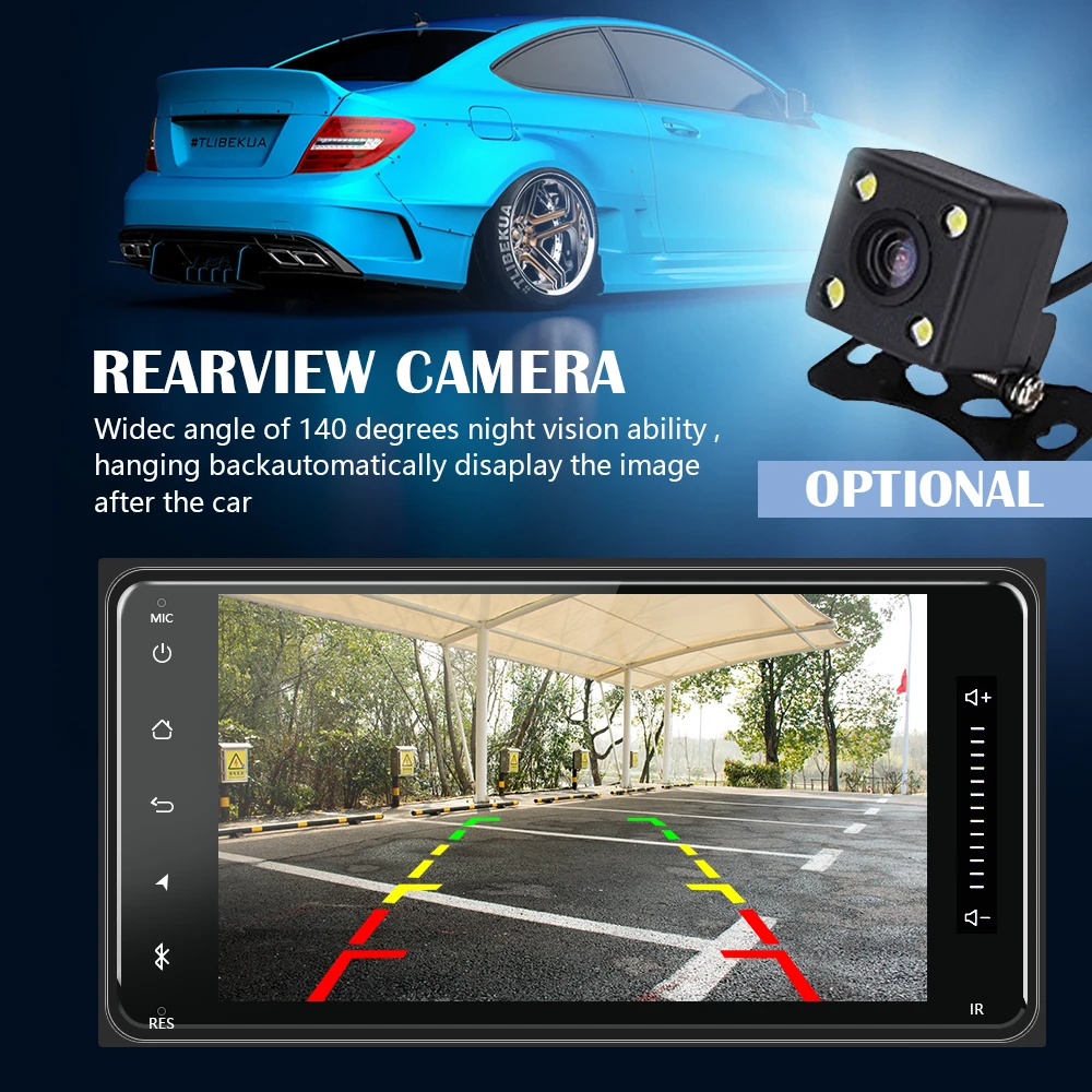 AMPrime Android Авторадио 7 &quotМультимедиа MP5 плеер аудио gps wifi стерео видео MirrorLink 1 + 16G FM