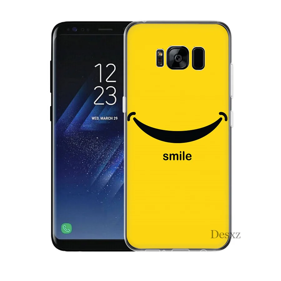 Чехол Desxz Smiley Face для Samsung S8 S9 S10E S10 Plus S3 S4 S5 S6 S7 Edge Note 8 9 M10 M20 M30|Чехлы-накладки| |