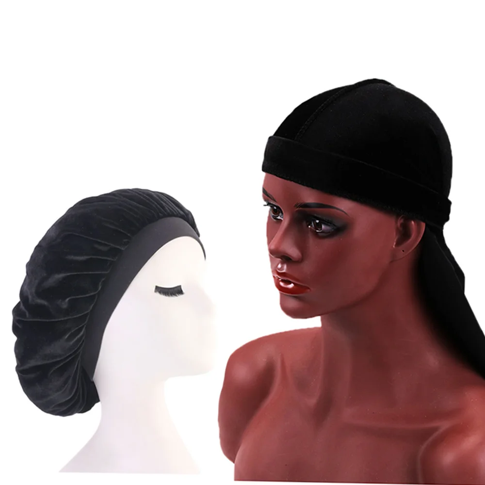 2 шт. один комплект бархатная модная мужская Бандана и Женская Удобная Кепка Chemo| |