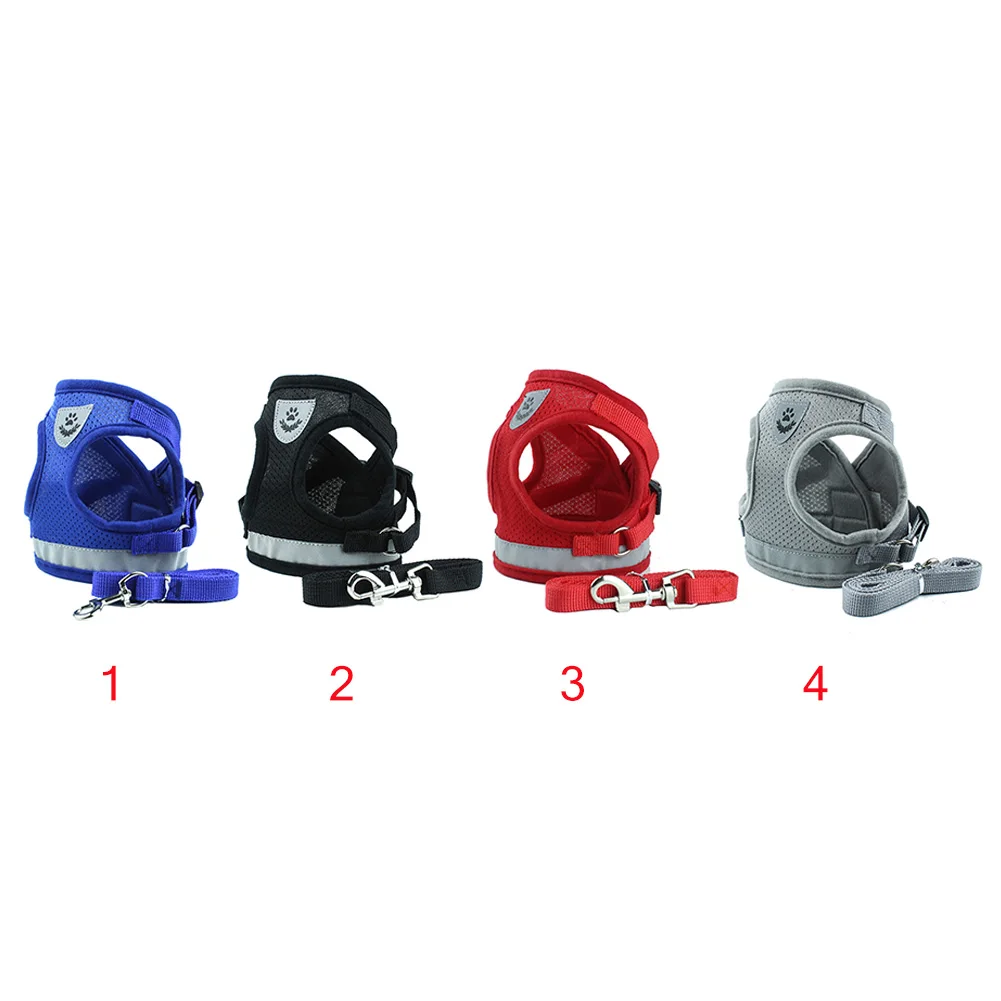 Ошейники безопасный поводок для щенка куртка домашних животных светоотражающая