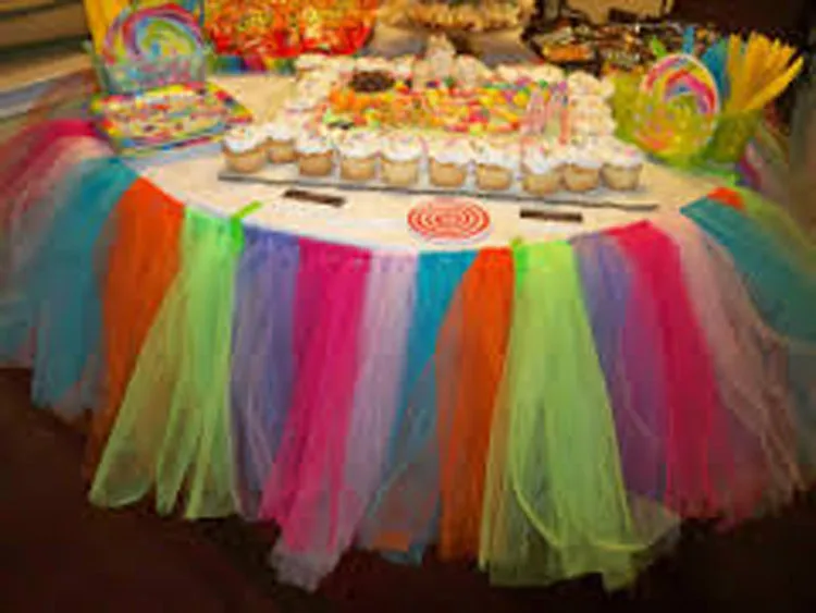 Горячая Распродажа декоративная Тюлевая пачка для стола Зимняя юбка в стране