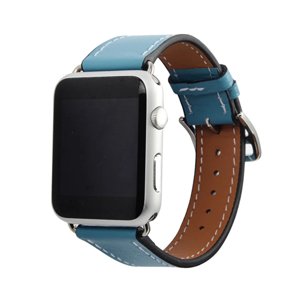 Кожаный ремешок для Apple Watch 42 мм/38 мм iwatch series 3 2 1 Single Tour sport наручный браслет