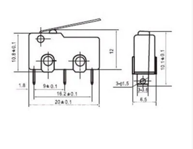 100 шт. лазерная машина с микро датчиком ограничений и автоматическим