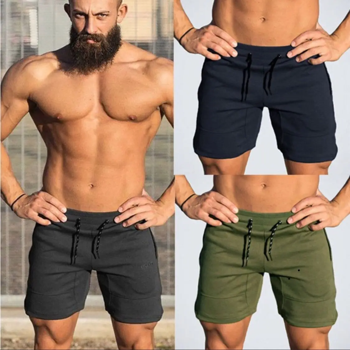 

Summer men's shorts, dry, breathable sweatpants, five minutes beach pants.
