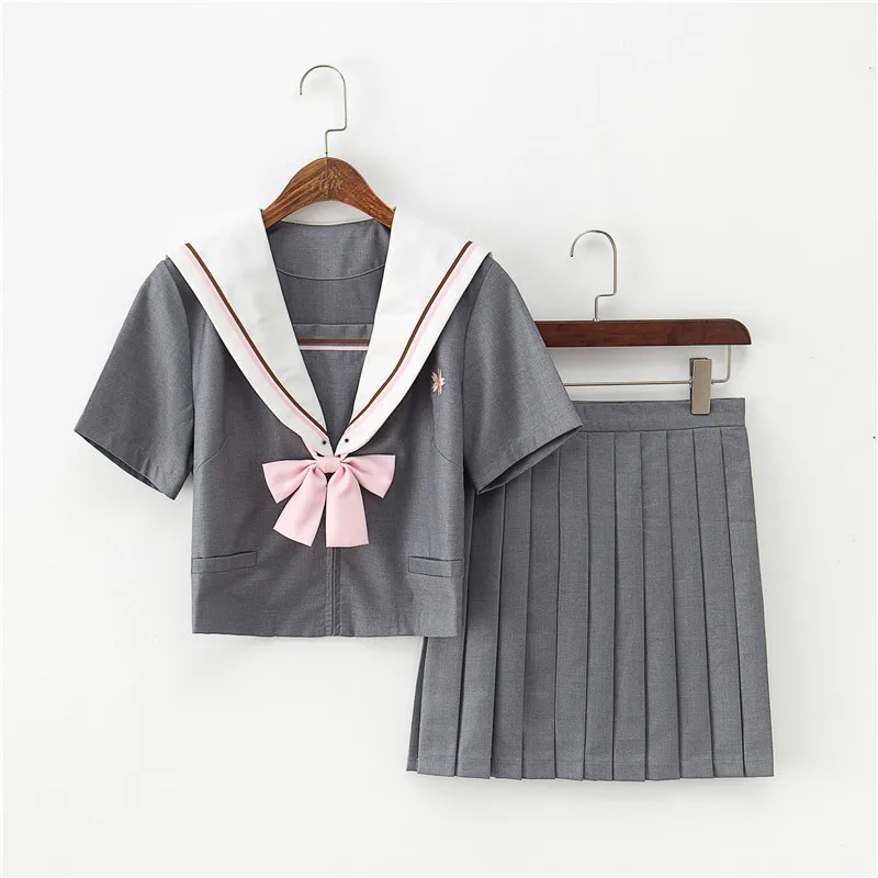 Летняя японская школьная форма для студентов Jk Sailor костюмы Лолита