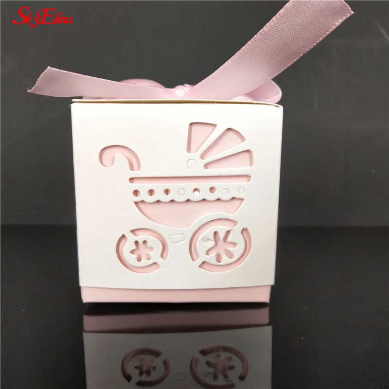 10/50 шт конфеты коробки Свадебные украшения вечерние Baby Shower розовый/синий подарок