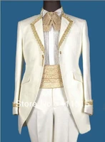 free shippingcustom suitdesign ivory groom wear tuxedos groomsmen men wedding suitsbest man suits wedding tuxedos vest