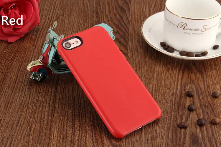 PU leather Case For iPhone Xs Xs max Xr X 8 7 Plus,good quality Back Cover luxury Phone Coque bag for SE 5S 6s plus without logo - Цвет: Red