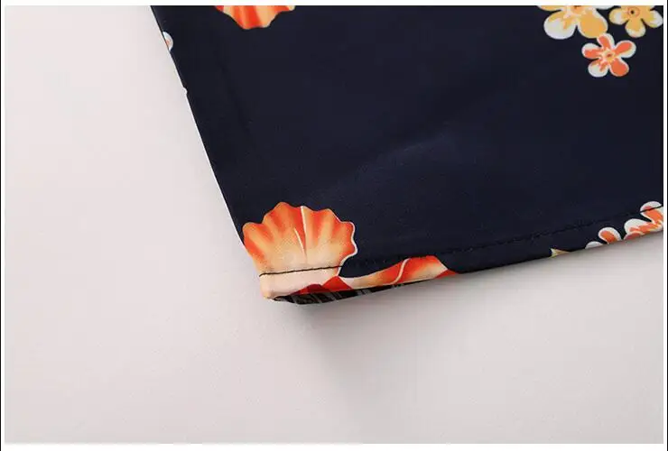 Летний модный бренд Для мужчин s рубашки Slim Fit Для мужчин с цветочным принтом Футболка с коротким рукавом Для мужчин Повседневное мужской гавайская рубашка плюс Размеры M-7XL