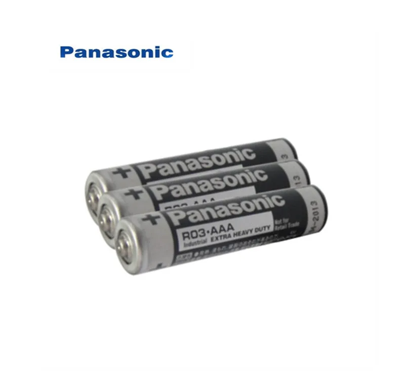 2 шт. Panasonic R03 1,5 в AAA батареи щелочные батареи без ртути сухой аккумулятор для электрической игрушки фонарик часы мышь